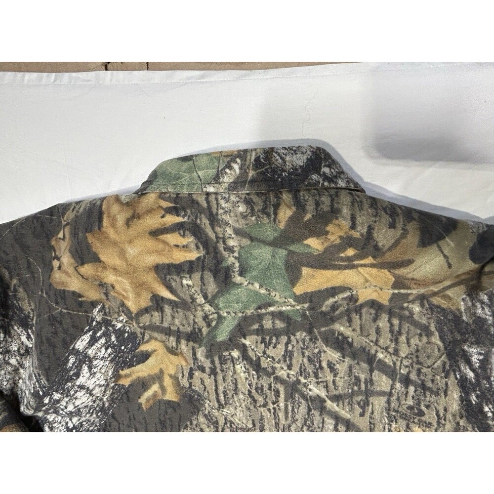 Vintage Cabelas Shirt Mens 2XLarge Camo Faded Chamois Flannel USA 90s Hunting - Picture 10 of 10